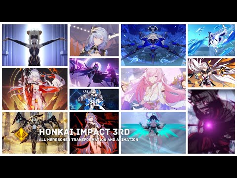 Honkai Impact 3rd | All Herrscher Transformation (Including False God Otto) (Chinese Dub)