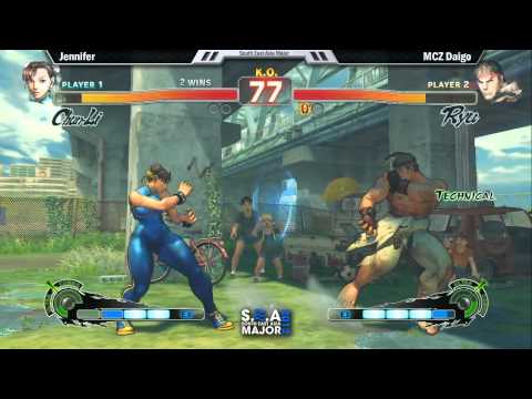 Team Madcatz Daigo Umehara (Ryu) vs Jennifer (Chun) - SEA Major Pools SSF4AE 2012