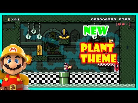 Super Mario Maker New Theme: Creative Plant Mod/ Hack