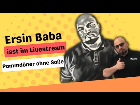 Ersin Baba gönnt sich Pommes mit Fleisch ohne Soße mit Zwiebel  ( Pommdöner )