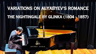 Jeffrey got awards at the year-end concert and performed Nightingale Variations, Glinka (1804-1857)