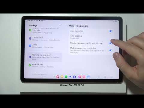 Samsung Tab S10 FE/FE+ How to Open Keyboard Settings