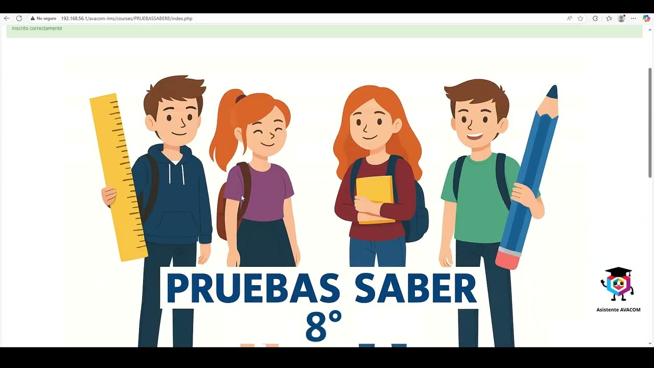 5. Catálogo de cursos (pruebas saber) en la plataforma AVACOM SITE - Quindío