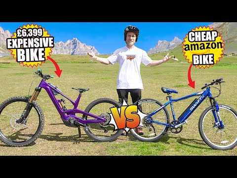 CHEAP AMAZON ELECTRIC BIKE VS EXPENSIVE TOP ... - YouTube