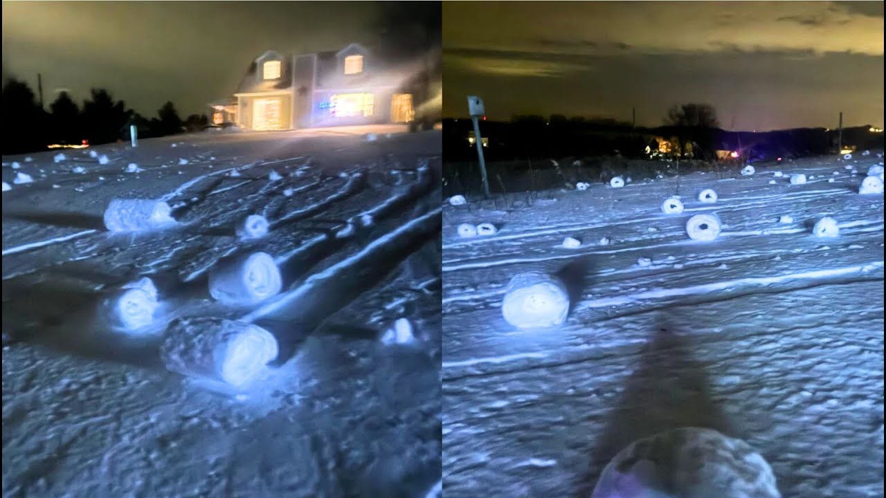 QUÉ SON LOS ROLLOS de NIEVE que aparecen SOLOS en ESTADOS UNIDOS