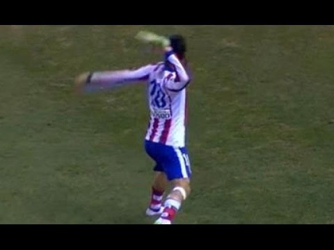 Arda Turan Throws His Boot at a Linesman