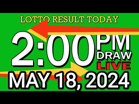 LIVE 2PM LOTTO RESULT TODAY MAY 18, 2024 #2D3DLotto #2pmlottoresultmay18,2024 #swer3result