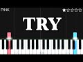 P Nk Try EASY Piano Tutorial