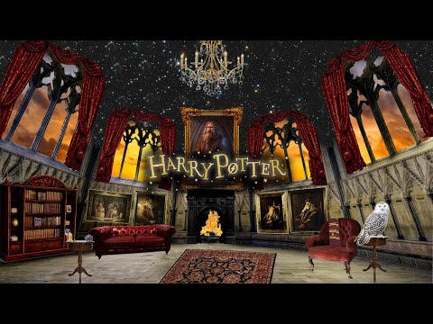 Gryffindor Common room | Harry potter ⚡️ASMR  Ambience at Hogwarts 1 hour Pomodoro