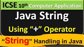 Java - String Handling || String Concatenation with 