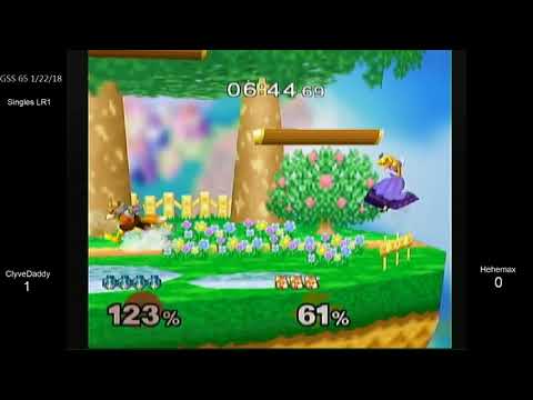 GSS 65 SSBM - ClyveDaddy (Peach) vs. Hehemax (Fox) - Melee LR1
