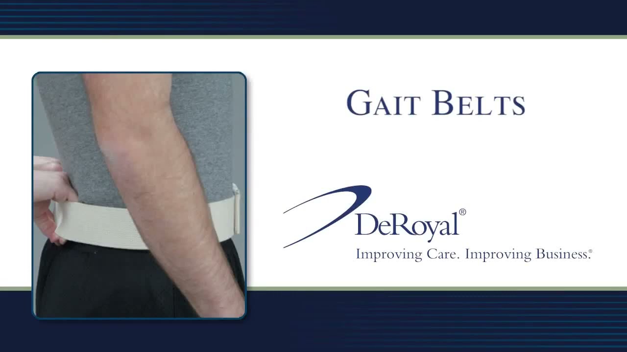 How to Use Deroyal Wipeable Gait Belt?