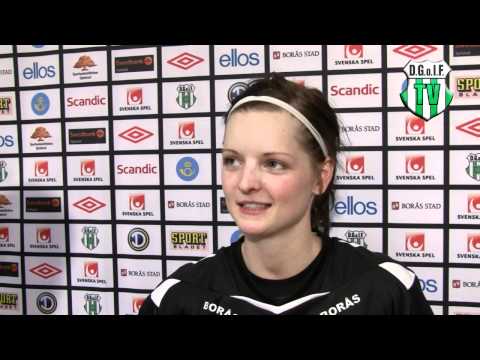 Intervju med Sandra Bjurteg. Dalsjöfors GOIF - Hammarby 0-0.