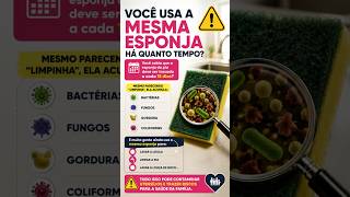 🚨 SUA ESPONJA PODE ESTAR CONTAMINANDO SUA COZINHA 😳🧽