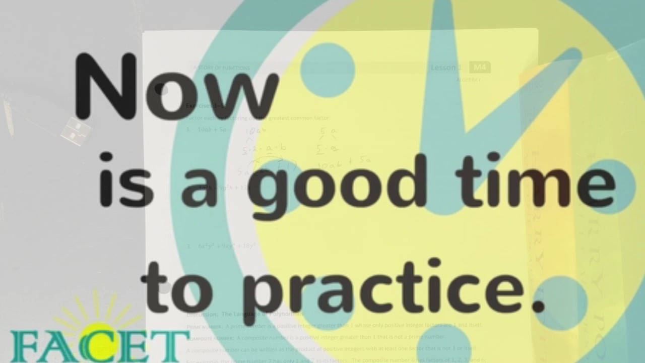 Algebra 1 Module 4 Lesson 1 Part 1 of 3