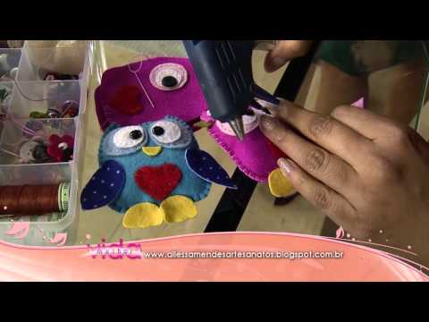 Faça um lindo organizador de cartas, com retalhos de jeans!