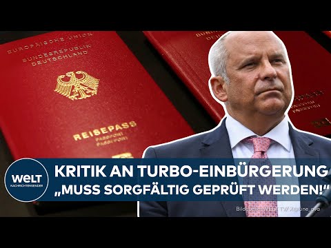 Video Thumbnail: EINBÜRGERUNGEN IN BERLIN: Hessens Innenminister Poseck warnt vor Turbo-Verfahren