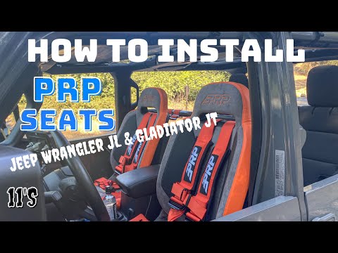 PRP Seats in a Jeep Wrangler JL and Gladiator JT - How to