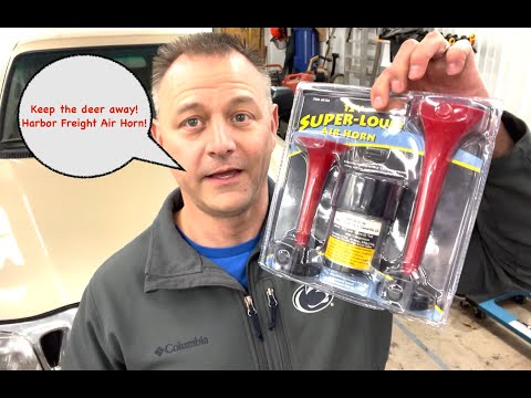 Keep the deer away with the Harbor Freight Air Horn kit!