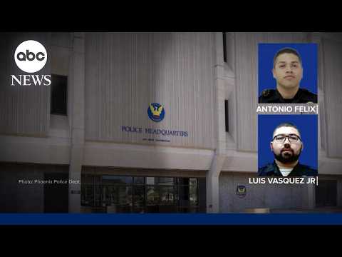 2 Phoenix police officers arrested and fired after an alleged violent traffic stop