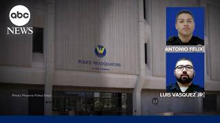 Two Phoenix police officers arrested and fired after an alleged violent traffic stop