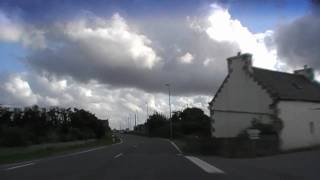 preview picture of video 'Driving Along Avenue des Forces Françaises Libres D58 Saint Pol de Léon, Brittany 16th July 2010'