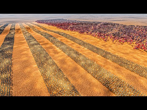 10 LINES OF AMERICAN ASSAULT SOLDIERS vs 10.000 T-REX - Ultimate Epic Battle Simulator 2 UEBS 2