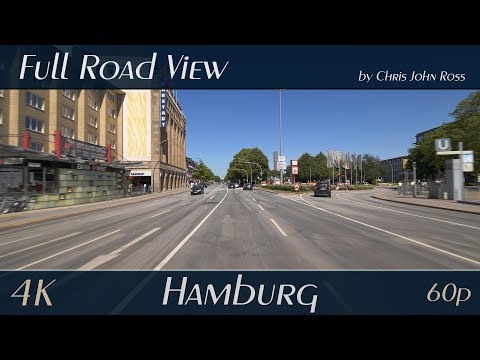 Hamburg, Germany: Hohenfelde - Eilbek - Wandsbek - Tonndorf - 4K (2160p/60p) UHD - Autofahrtvideo