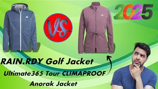 Women’s RAIN.RDY Golf Jacket vs  Women’s Ultimate365 Tour CLIMAPROOF Anorak Jacket Comparison