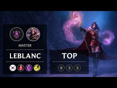 LeBlanc Top vs Jayce - KR Master Patch 9.3