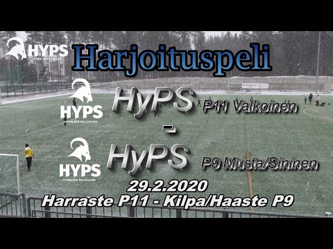 Harjoituspeli P11 HyPS Valkoinen vs P9 HyPS Musta/Sininen
