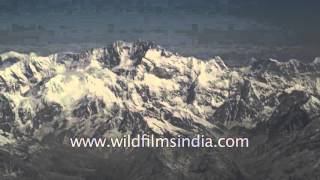 Mt. Kangchenjunga towers over the Nepal-Sikkim boundary of India