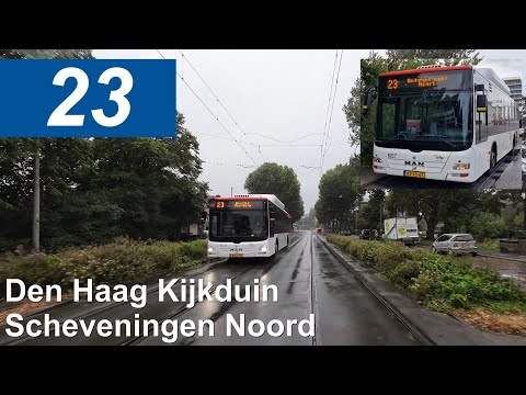 HTM lijn 23: Den Haag Kijkduin - Scheveningen Noord | HTM 1057 | 2023