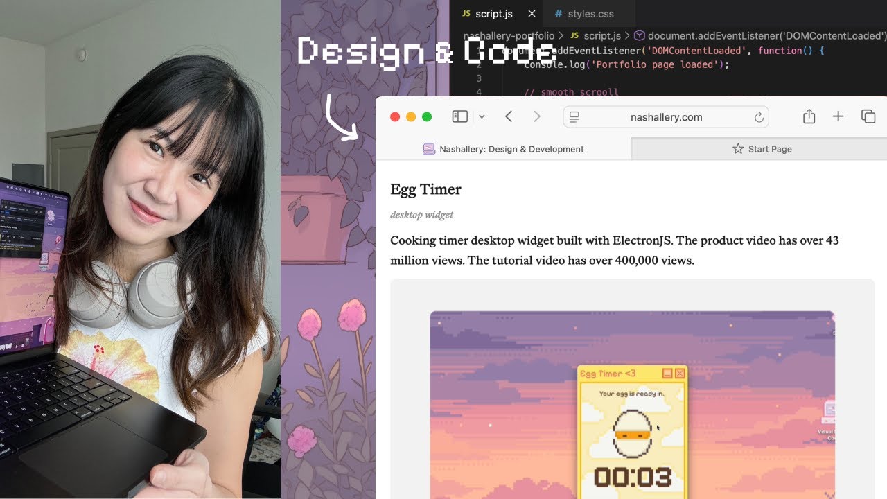 Coding my portfolio website from scratch (aesthetic & easy html css tutorial)