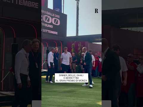 Sinner, Berrettini, Ghali e Bolle al Gran Premio di Monza