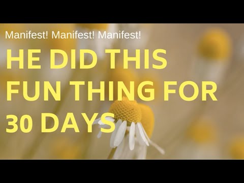 He Did This FUN Thing for 30 Days - Abraham Hicks Manifestation