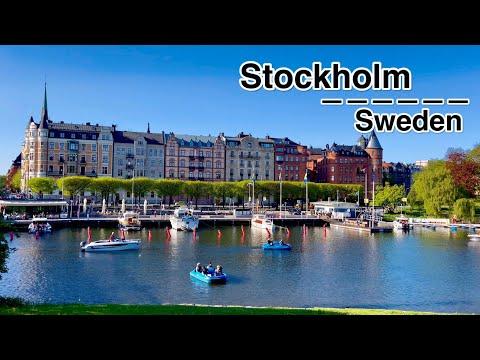 Stockholm walking tour 4k-Djurgården-Sweden May 2023