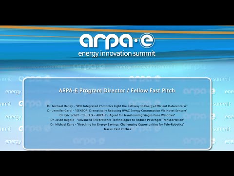 ARPA-E Program Director/Fellow Fast Pitch 1