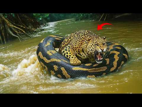 When Amazonian Predators Fight for Survival! Jaguar vs. Anaconda