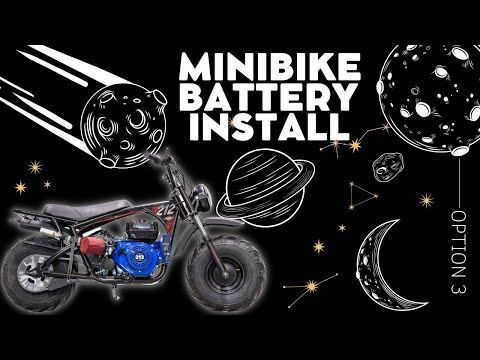 Mega Moto 212 Minibike Battery Install | Option 3