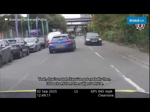 Bristol's 'most dangerous' driver taken off the streets after crazy chase caught on video