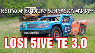 LOSI 5IVE TE 3 0 TESTING CENTER DIFF AND SUSPENSION TUNING