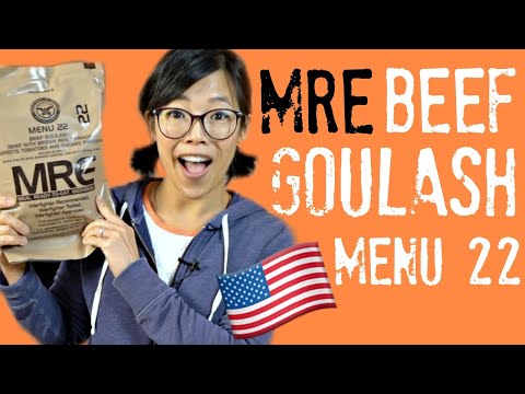 🇺🇸MRE Beef GOULASH Menu 22 Taste Test & Emmy's...