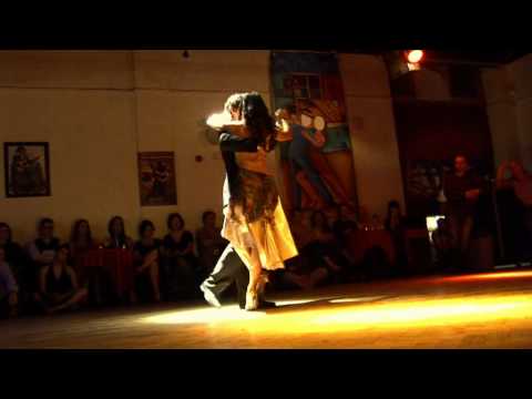  Adrian Veredice  and  Alejandra Hobert  are  dancing  to  a  nontraditional song  in  2010
