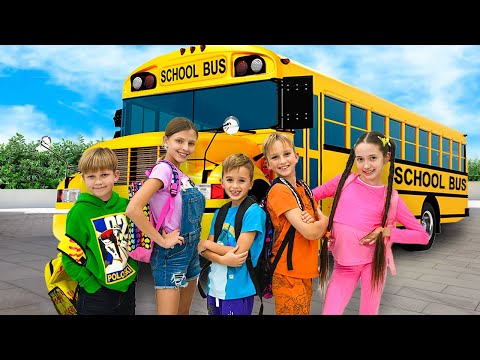 Aprende las reglas del autobús escolar con Vlad y Niki