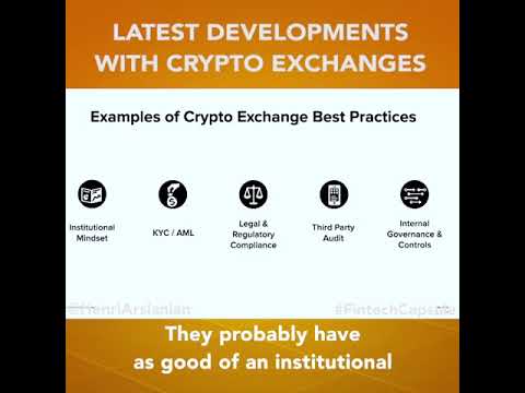 Latest global developments with crypto exchanges? Keynote by Henri Arslanian