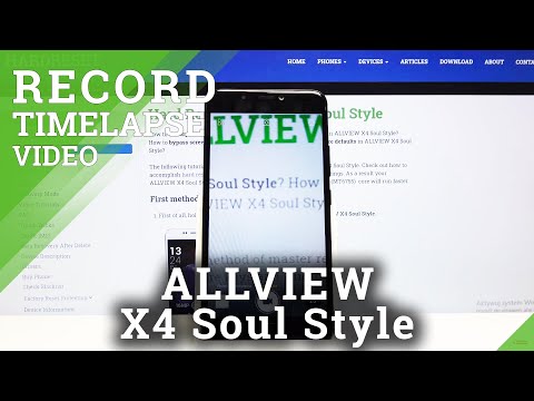 How to Record Timelapse in ALLVIEW X4 Soul Style – Timelapse