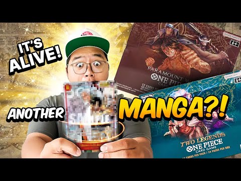 MANGA AGAIN? One Piece TCG Booster Box Battle! Opening OP-02, Paramount War vs. OP-08, Two Legends.