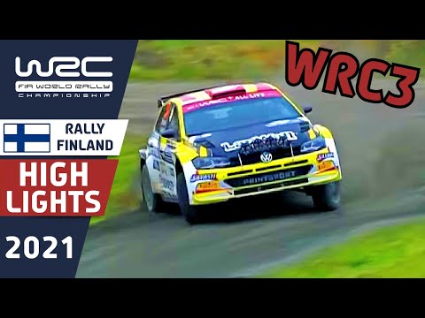 WRC3 Rally Highlights Day 2 : WRC Secto Rally Finland 2021. End of Day 2 WRC3 Results