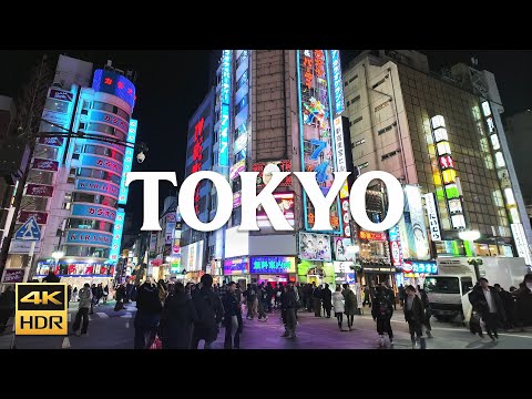 🇯🇵 Tokyo's Red-Light District Night Walking Tour · 4K HDR